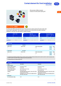 Thumbnail of document Ex product overview contact element for front installation 8082 en gb rstahl 20268